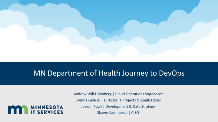 mn department of health journey to devops n.w