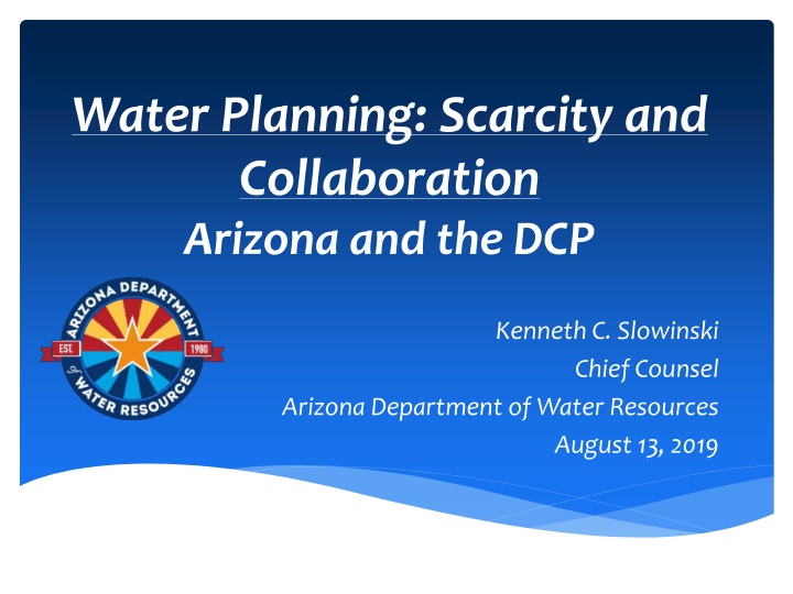 water planning scarcity and collaboration arizona n.w