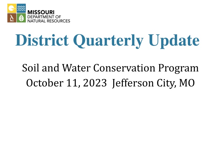 district quarterly update n.w