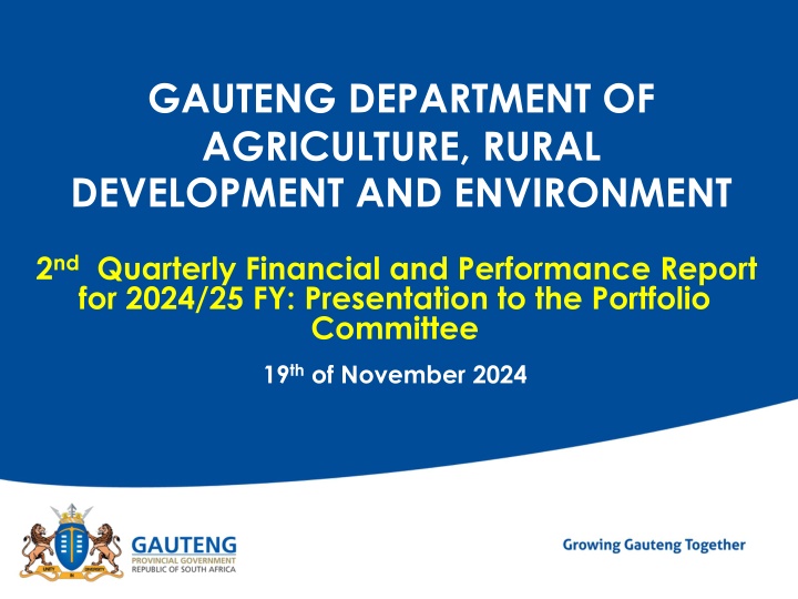gauteng department of agriculture rural n.w