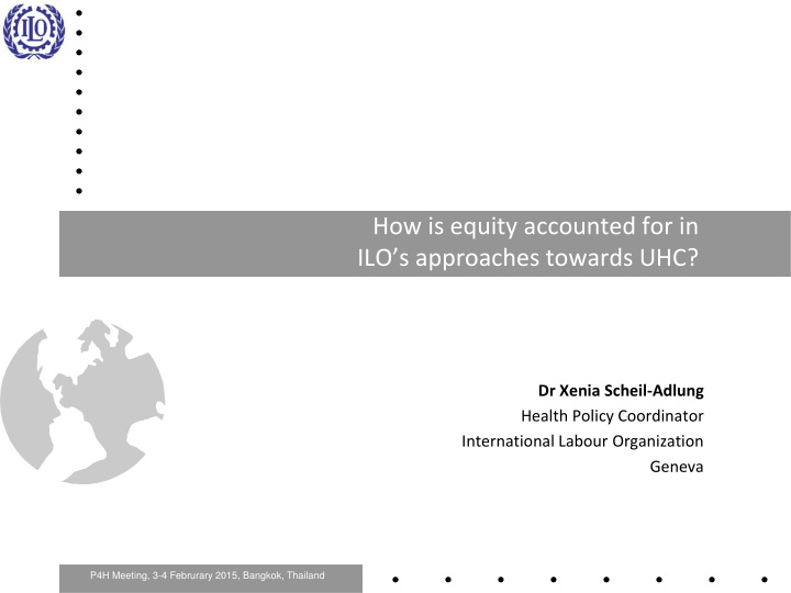 how is equity accounted for in ilo s approaches n.w