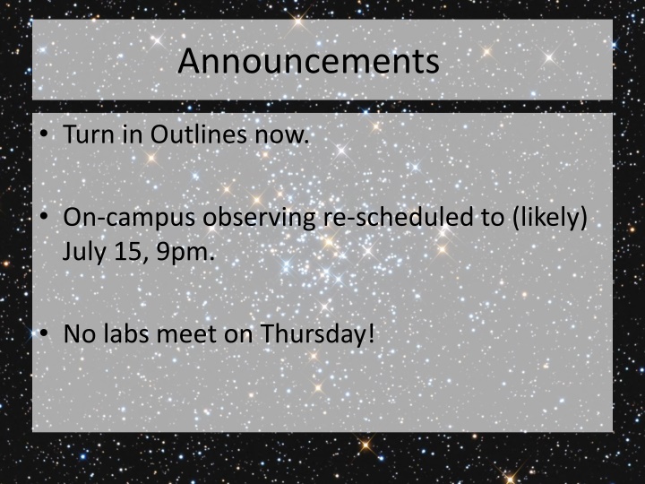 announcements n.w