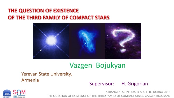 the question of existence of the third family n.w