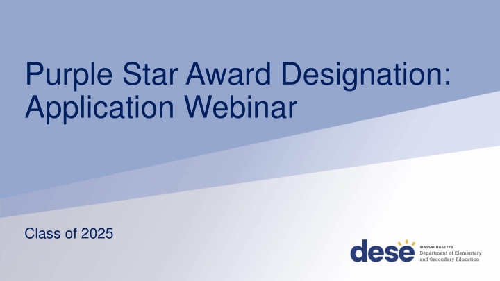 purple star award designation application webinar n.w