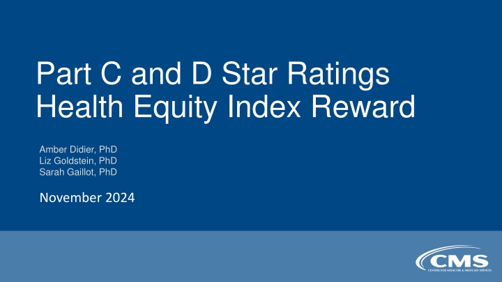 part c and d star ratings health equity index n.w
