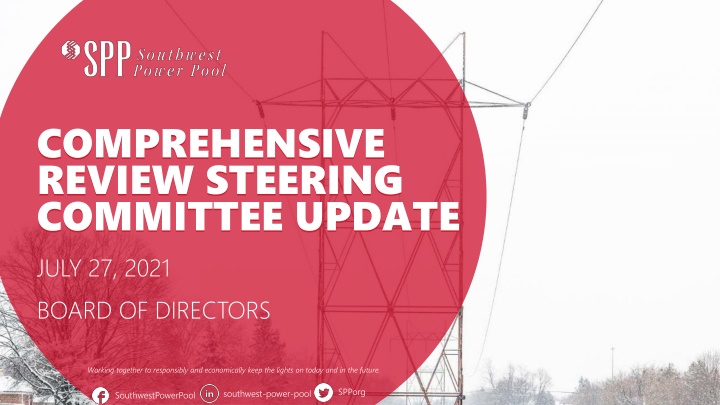 comprehensive review steering committee update n.w
