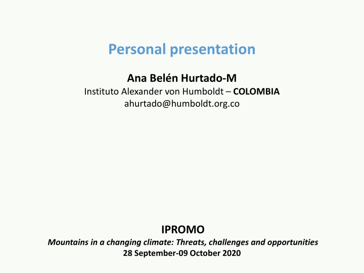 Mountains in a Changing Climate: Threats and Opportunities