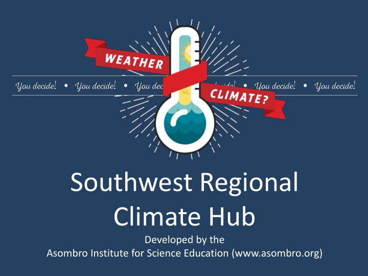 Regional Climate Hub and Environmental Data Analysis