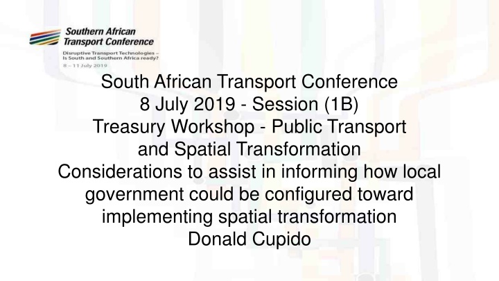 Local Government Spatial Transformation Considerations