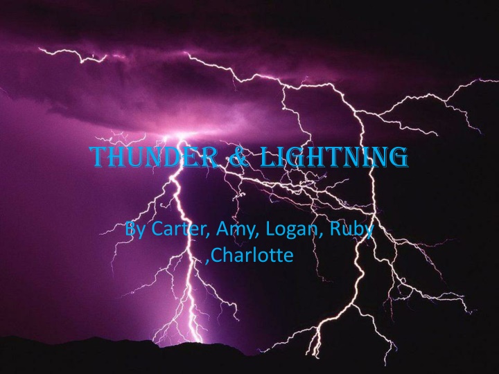 thunder lightning n.w