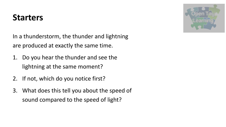 Speed of Sound vs. Speed of Light