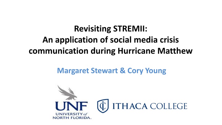 revisiting stremii an application of social media n.w