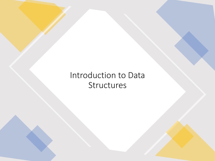 introduction to data structures n.w