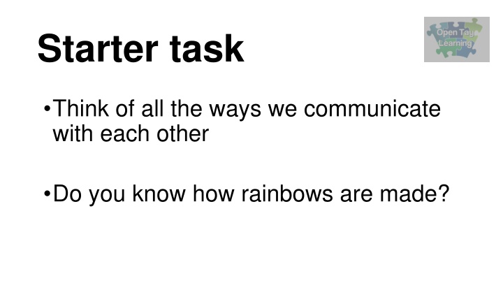 Communicating Through Light and Color
