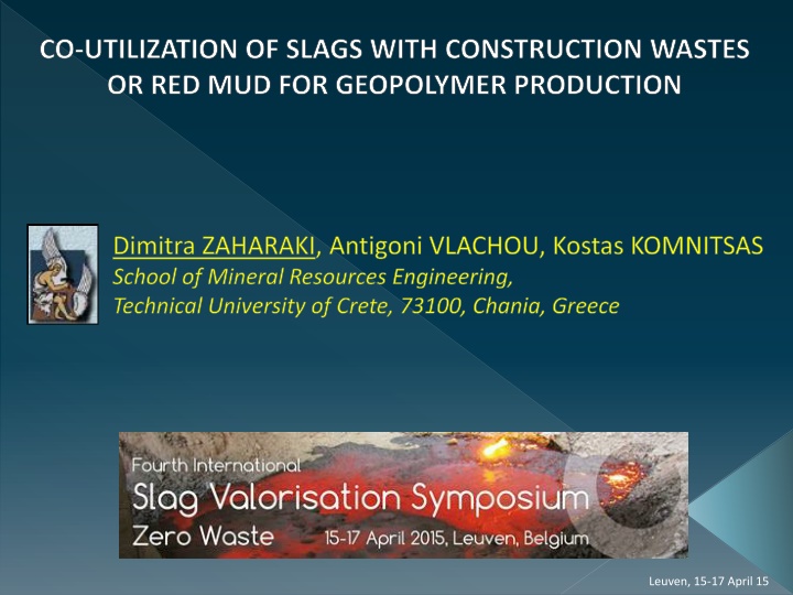 co utilization of slags with construction wastes n.w