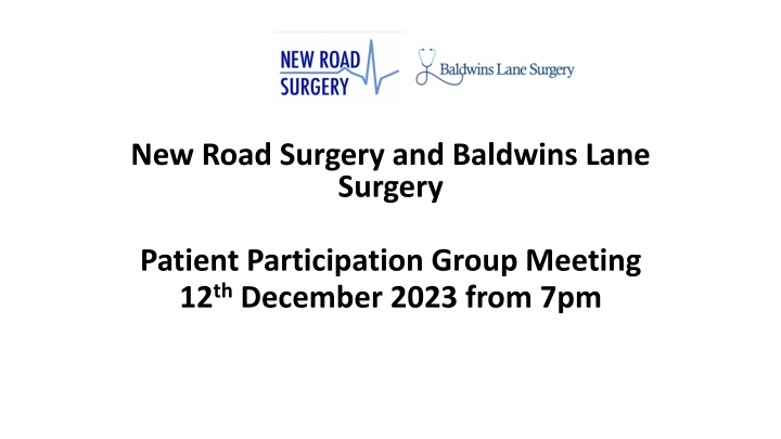 new road surgery and baldwins lane surgery n.w