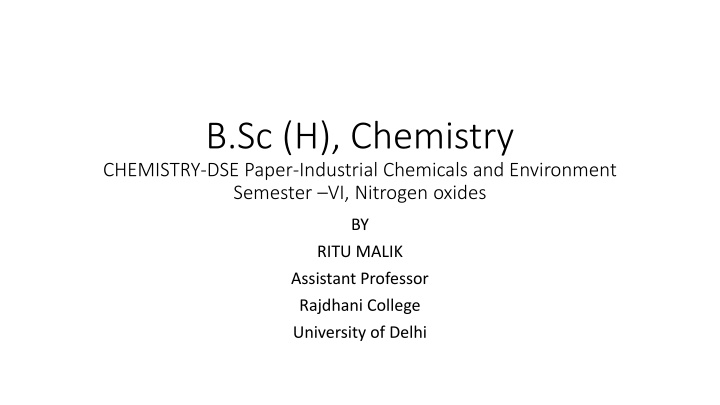 b sc h chemistry chemistry dse paper industrial n.w