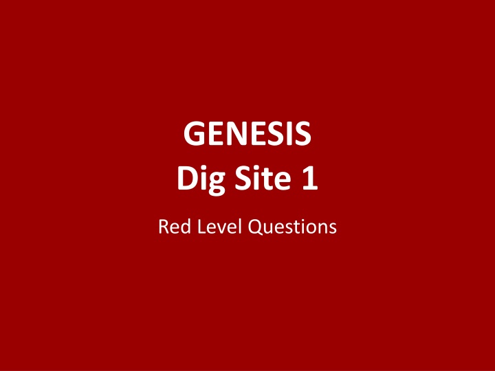 genesis dig site 1 n.w