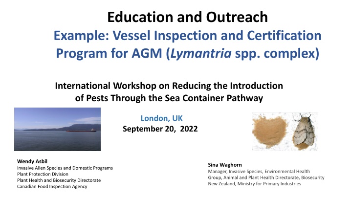 Vessel Inspection & Certification Program for AGM: Best Practices & Expected Outcomes