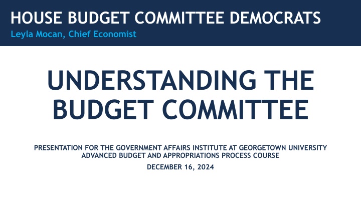 house budget committee democrats n.w