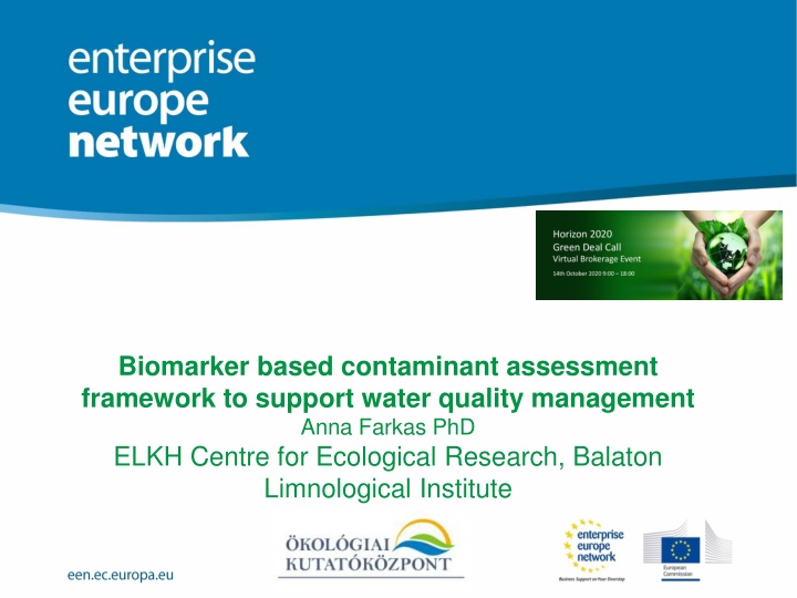 biomarker based contaminant assessment framework n.w