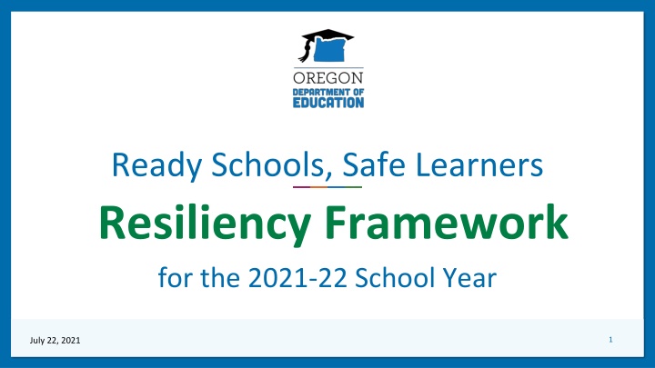 ready schools safe learners resiliency framework n.w