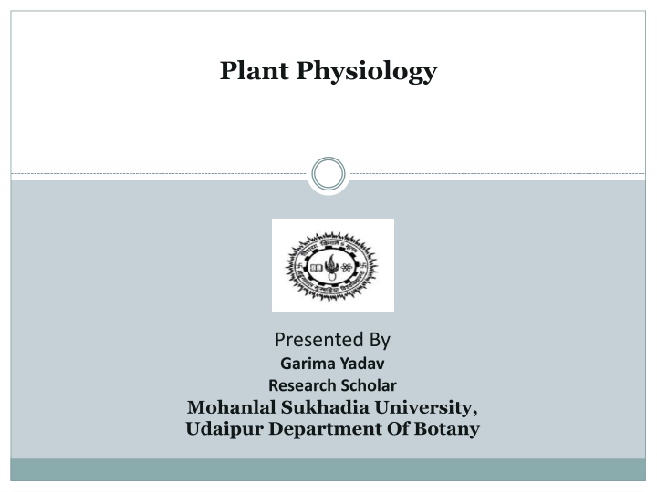 plant physiology n.w
