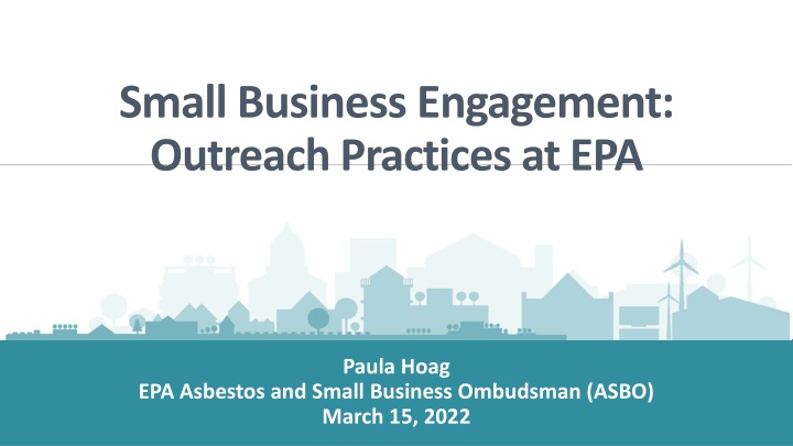 small business engagement outreach practices n.w