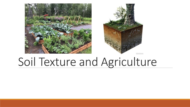 soil texture and agriculture n.w