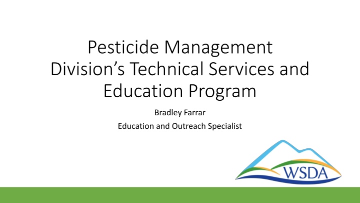 pesticide management division s technical n.w