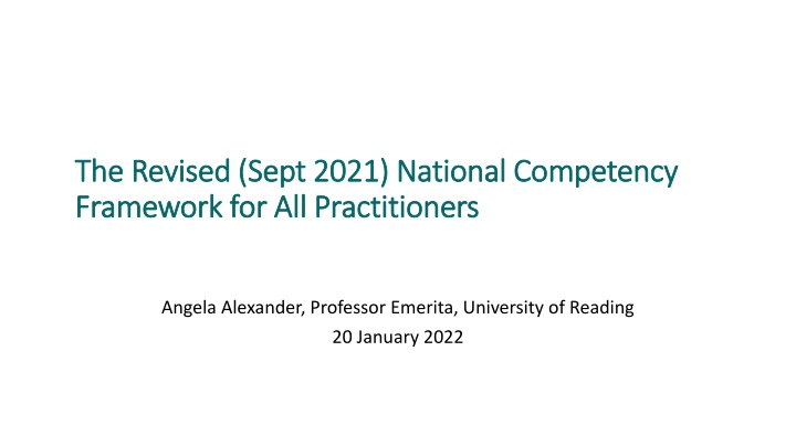 the revised sept 2021 national competency n.w