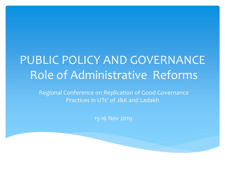 public policy and governance role n.w