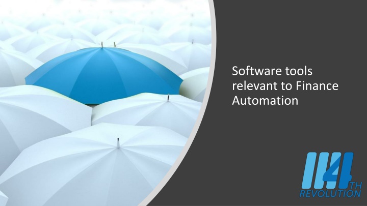 software tools relevant to finance automation n.w