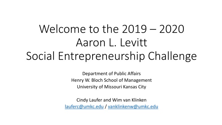 welcome to the 2019 2020 aaron l levitt social n.w