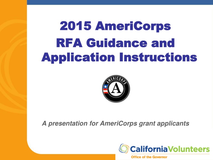 2015 americorps 2015 americorps rfa guidance n.w