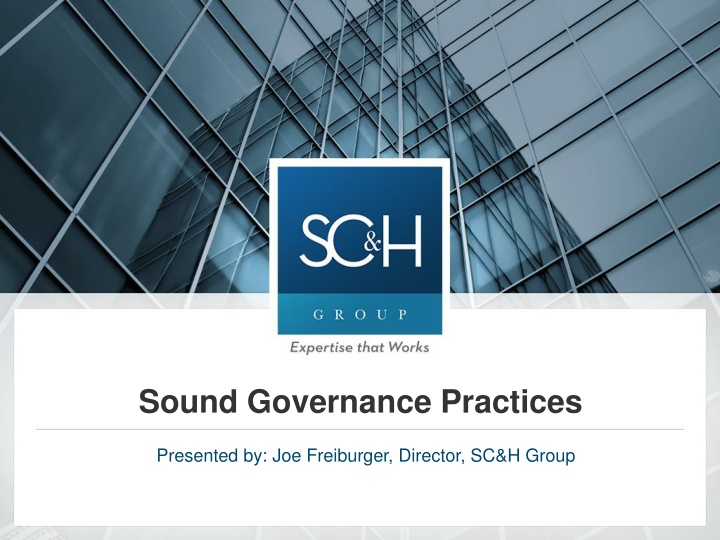 sound governance practices n.w