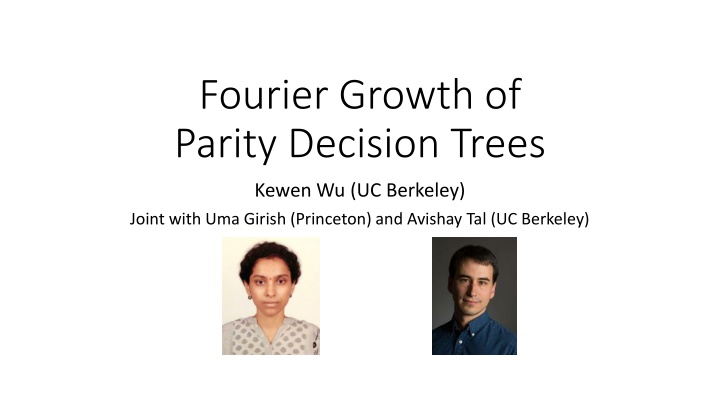fourier growth of parity decision trees n.w