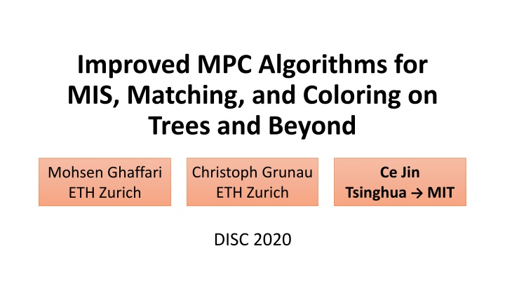 improved mpc algorithms for mis matching n.w
