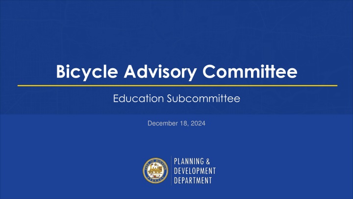 bicycle advisory committee n.w
