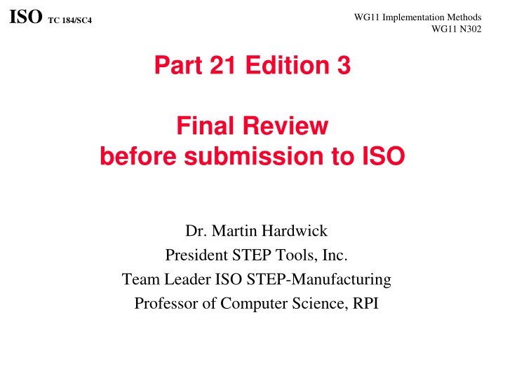 iso tc 184 sc4 n.w