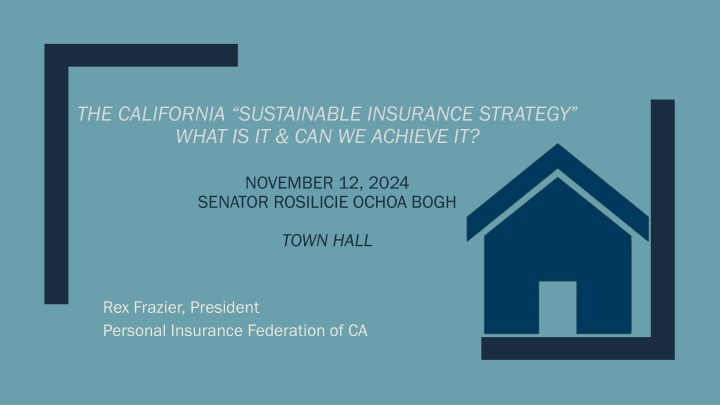 the california sustainable insurance strategy n.w