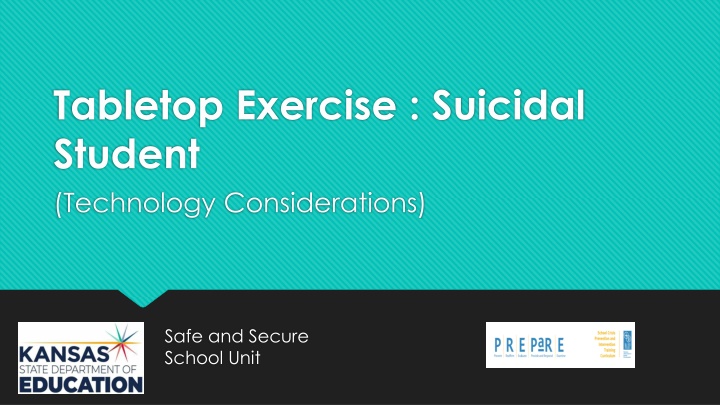 tabletop exercise suicidal student technology n.w