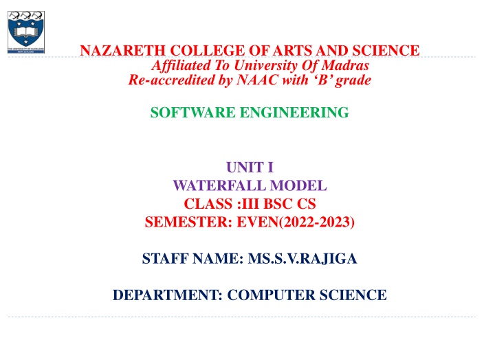 Overview of Waterfall Model in Software Engineering