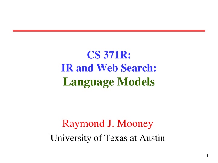 Language Models: Probabilistic Models for NLP