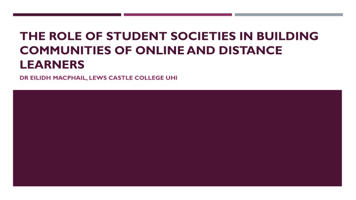 the role of student societies in building n.w