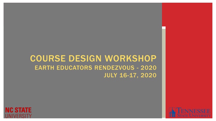 course design workshop earth educators rendezvous n.w