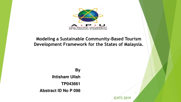 modeling a sustainable community based tourism n.w