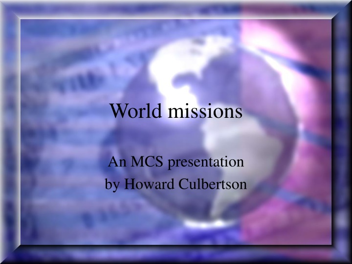 world missions n.w