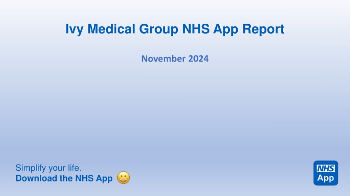 ivy medical group nhs app report n.w