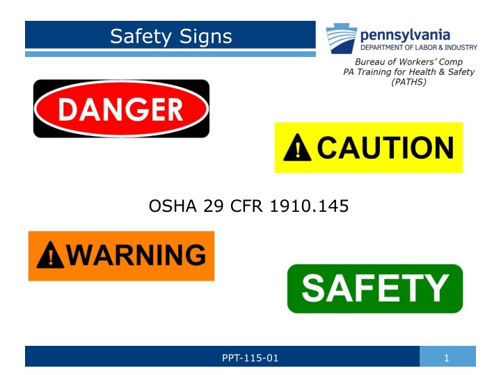 safety signs n.w